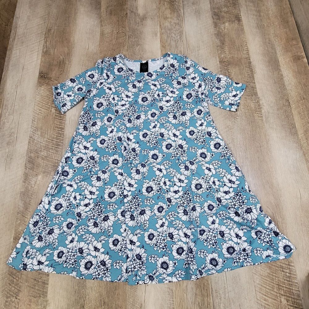 Agnes & Dora Women's Patterned Short Sleeve Dress Multicolor Size XS